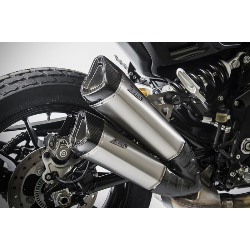ZARD Titanium Slip-on Exhaust for The Indian FTR 1200 (Flat Track Racer)